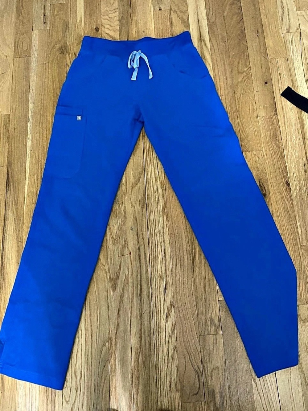 FIGS Kade Cargo Scrub Pants Straight Leg Blue XS